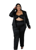 BOSS LADY 2 PC CURVY SET BLACK image 0