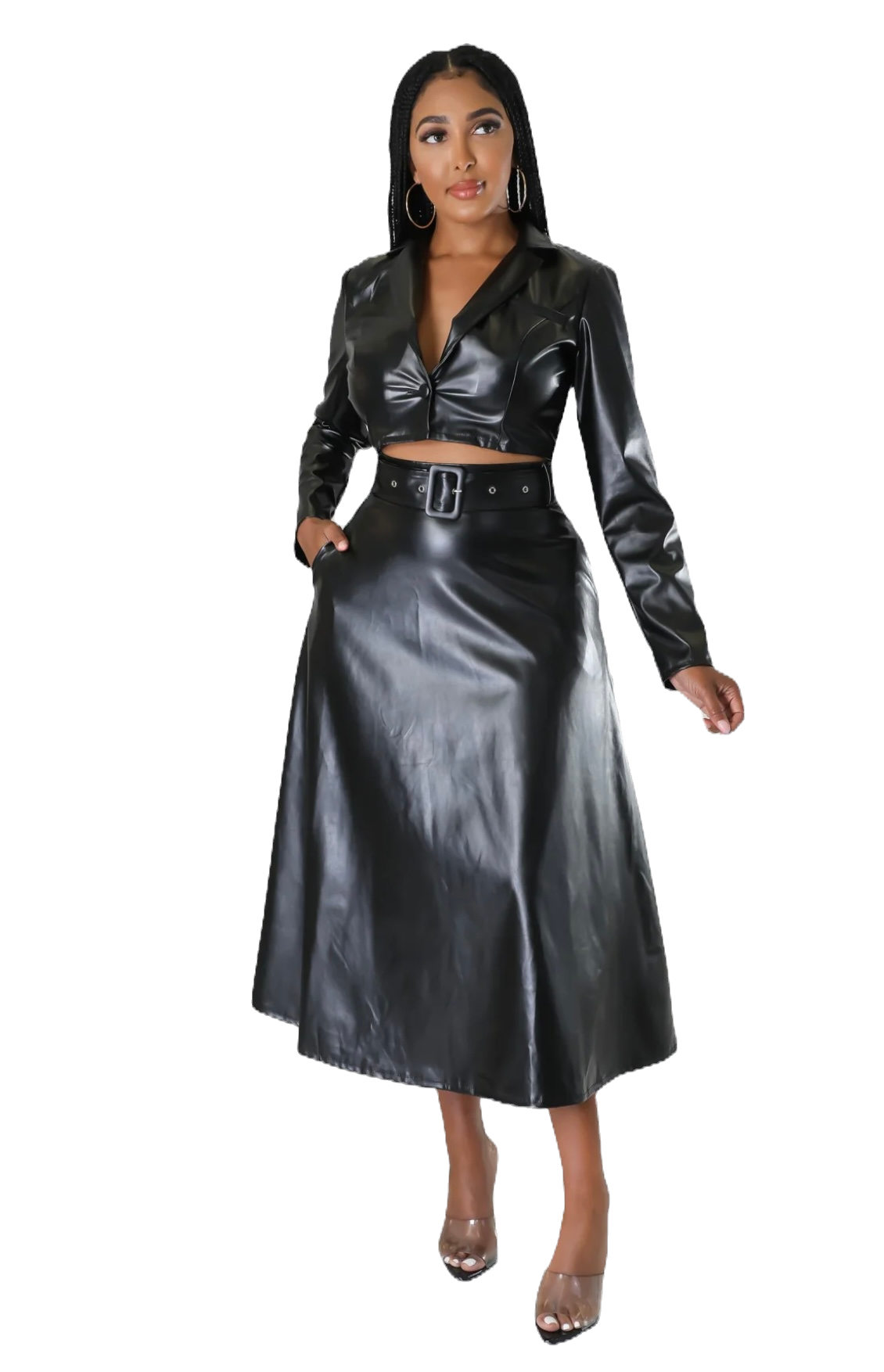 GABBY 2 PC SET(BLACK) image 2