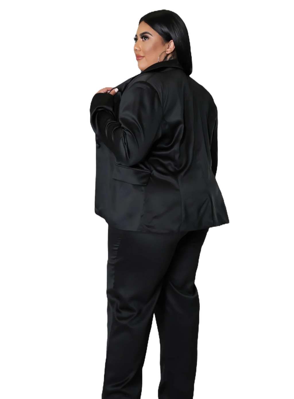 BOSS LADY 2 PC CURVY SET BLACK image 2