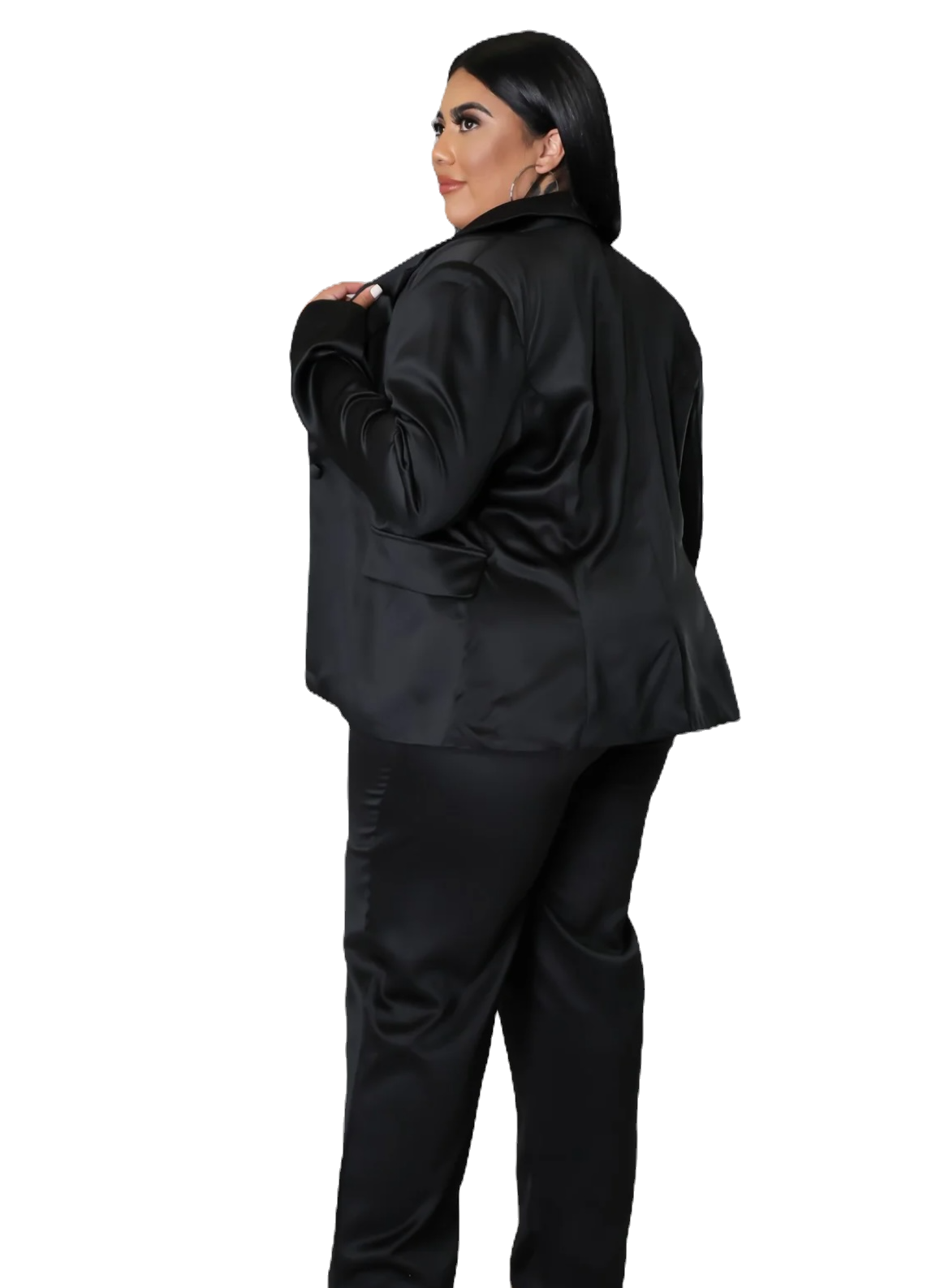 BOSS LADY 2 PC CURVY SET BLACK image 2