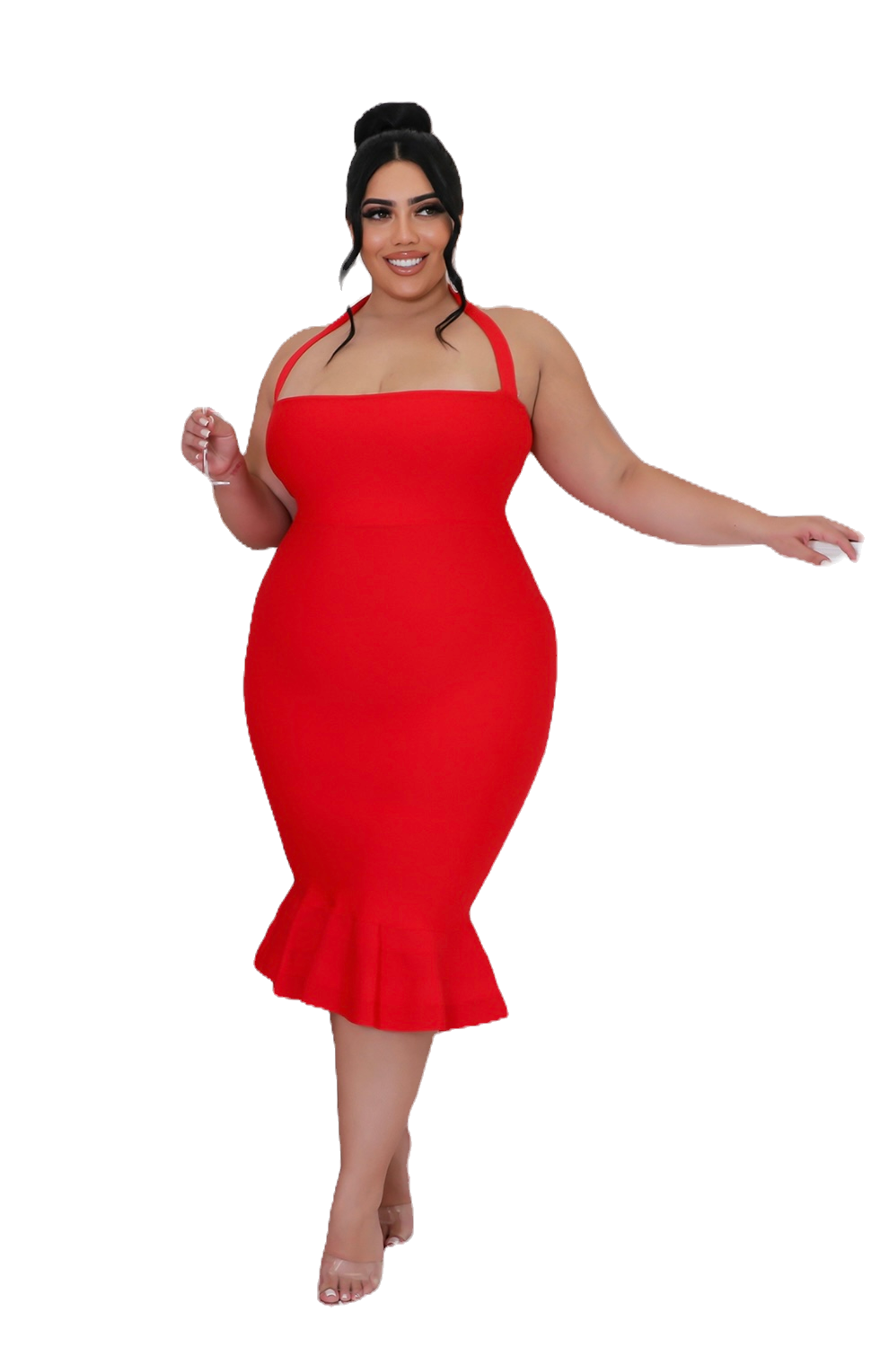 RED HOT CURVY DRESS image 0