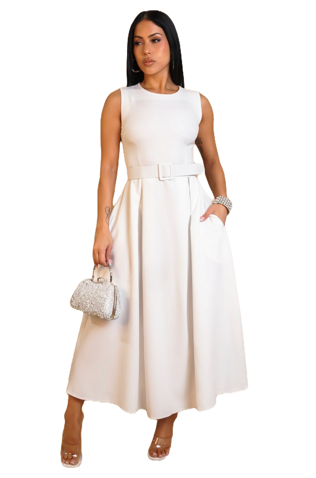 CINDY WHITE DRESS image 0