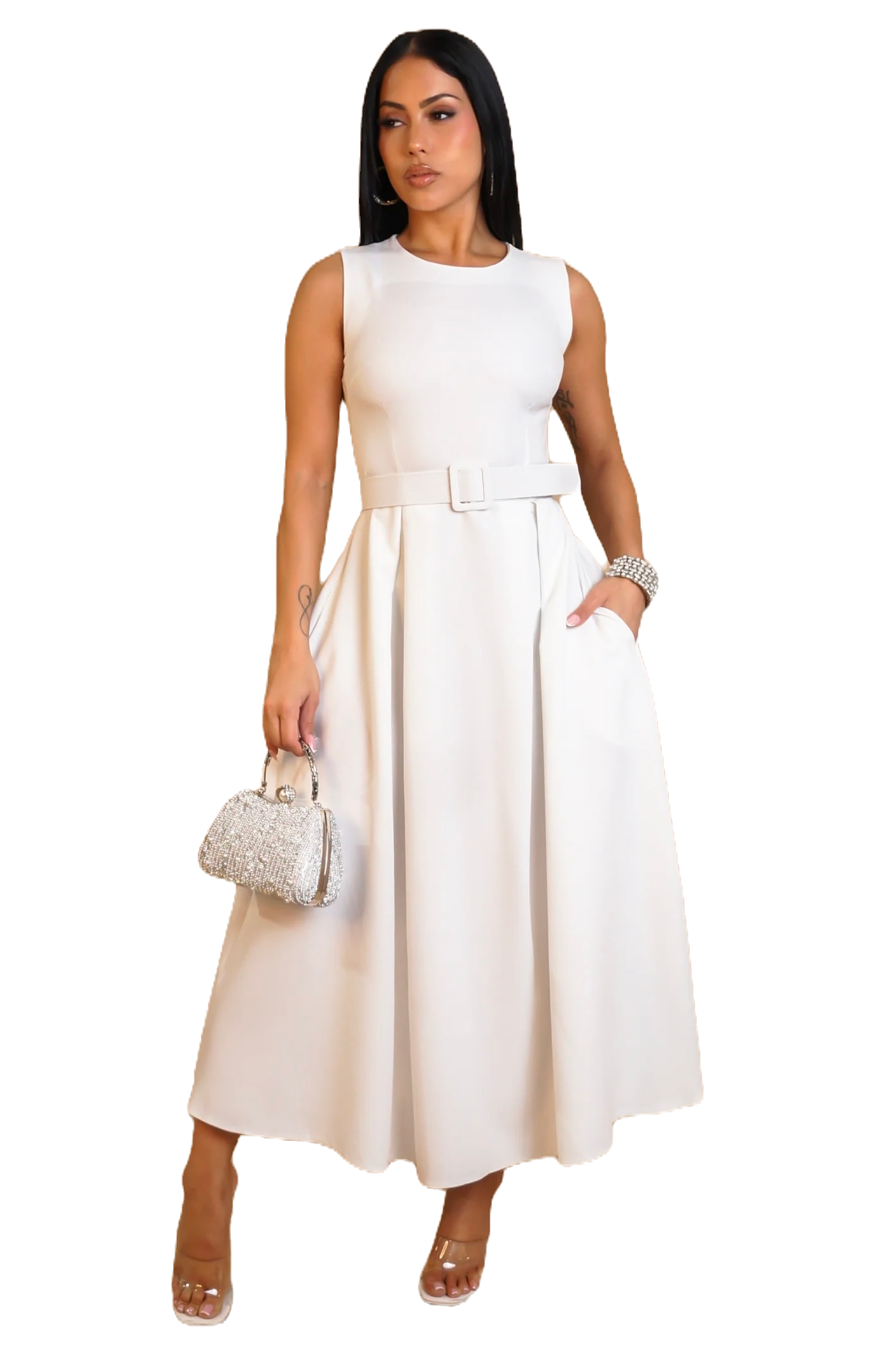 CINDY WHITE DRESS image 0
