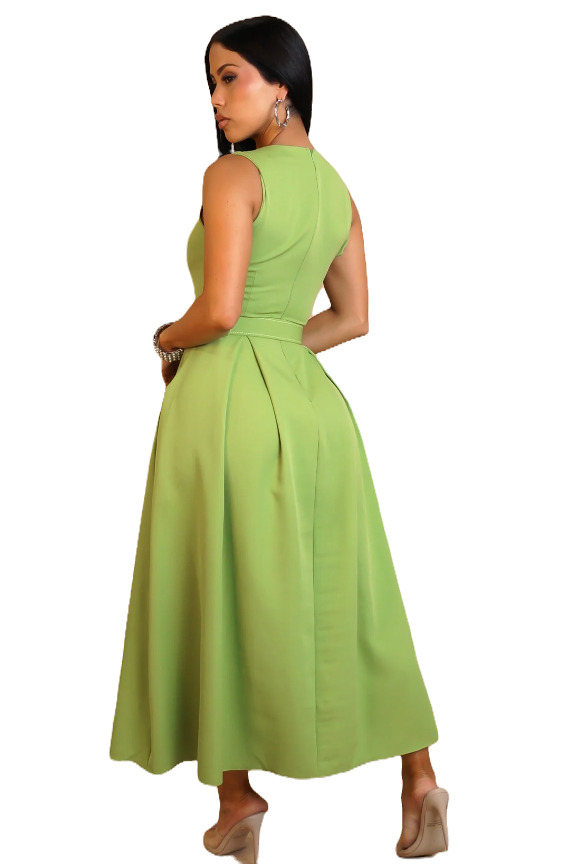 CINDY GREEN DRESS image 1